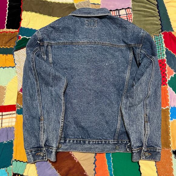 Vintage Calvin Klein Medium Washed Denim Trucker Jacket Large - Picture 2 of 6